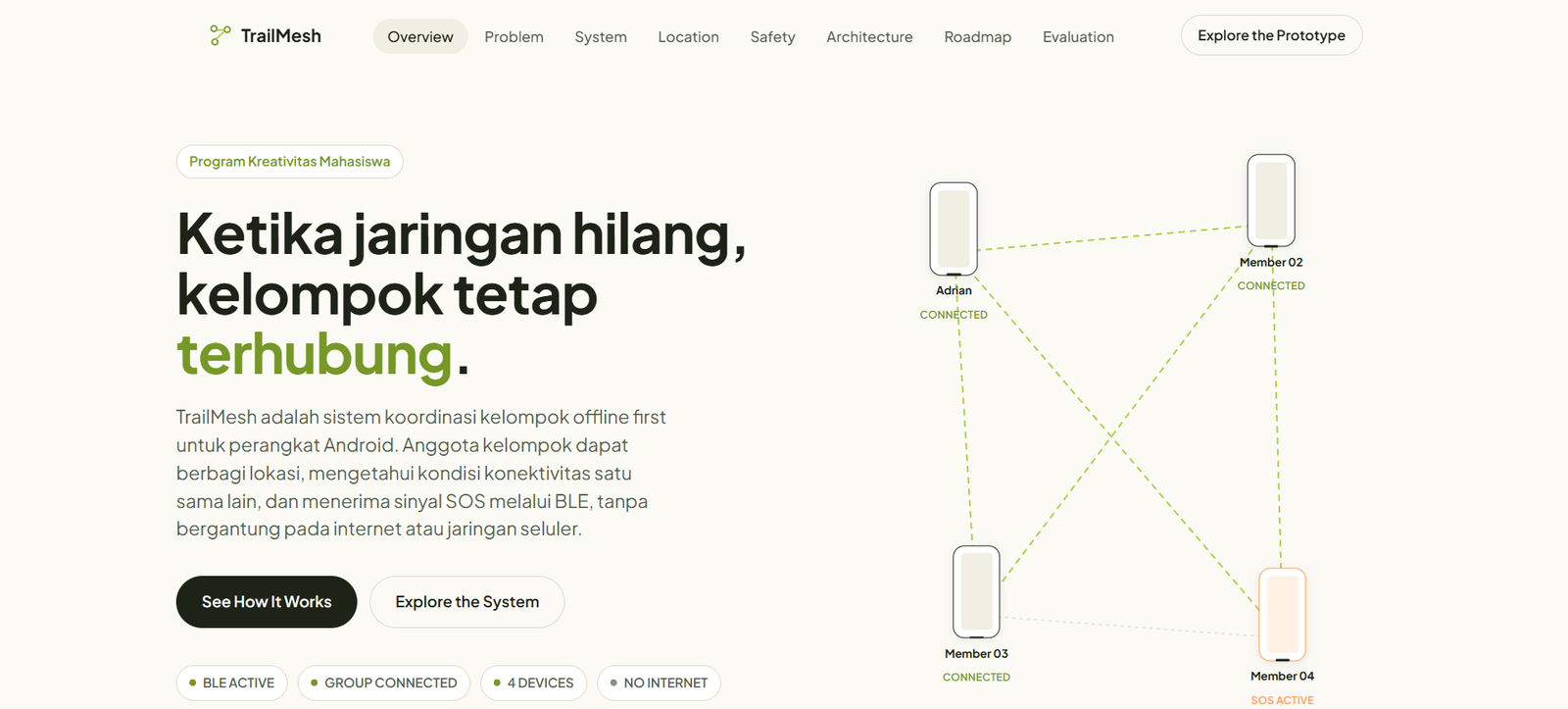 TrailMesh: Offline-First Group Coordination & Safety System
