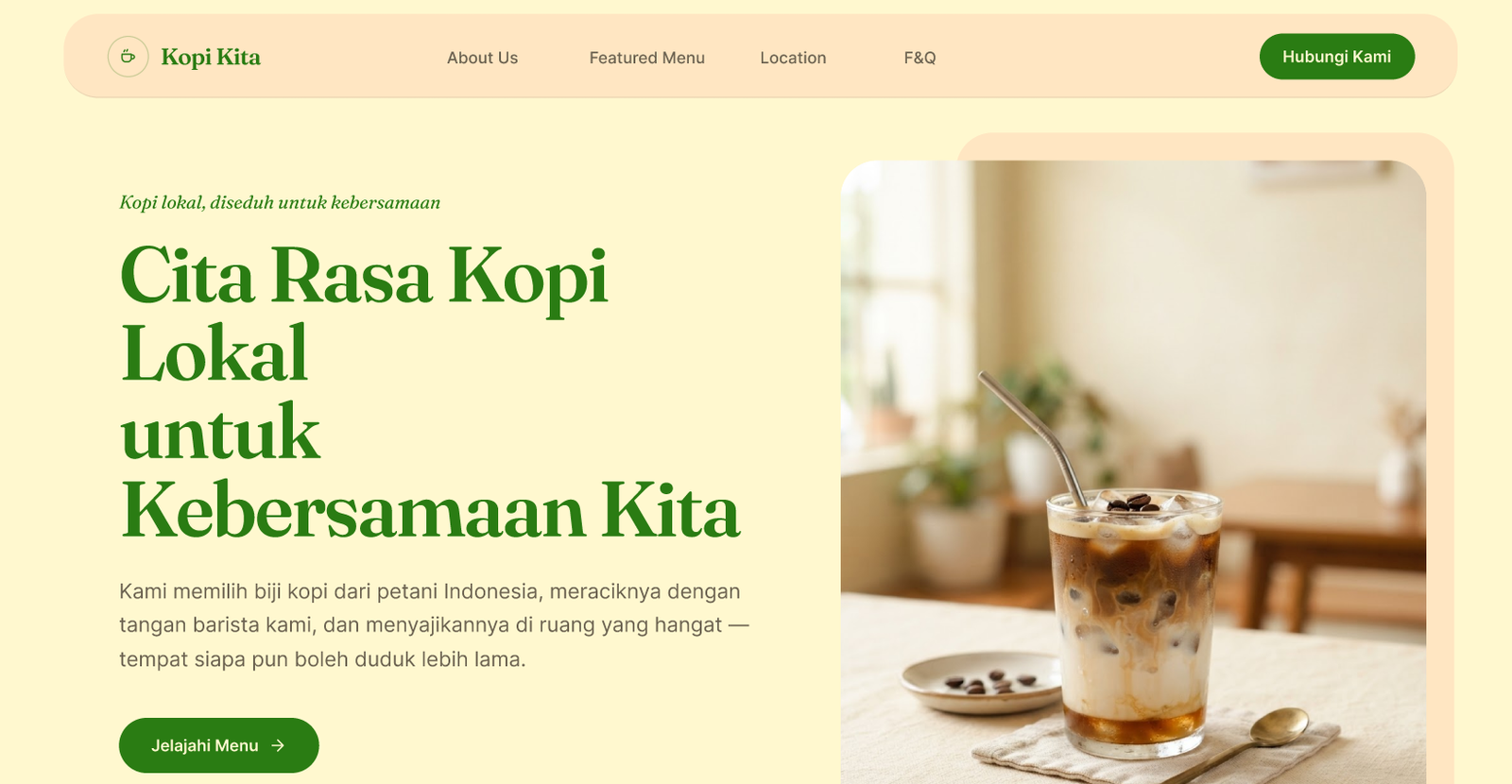 Company Profile & Menu Showcase - Kopi Kita